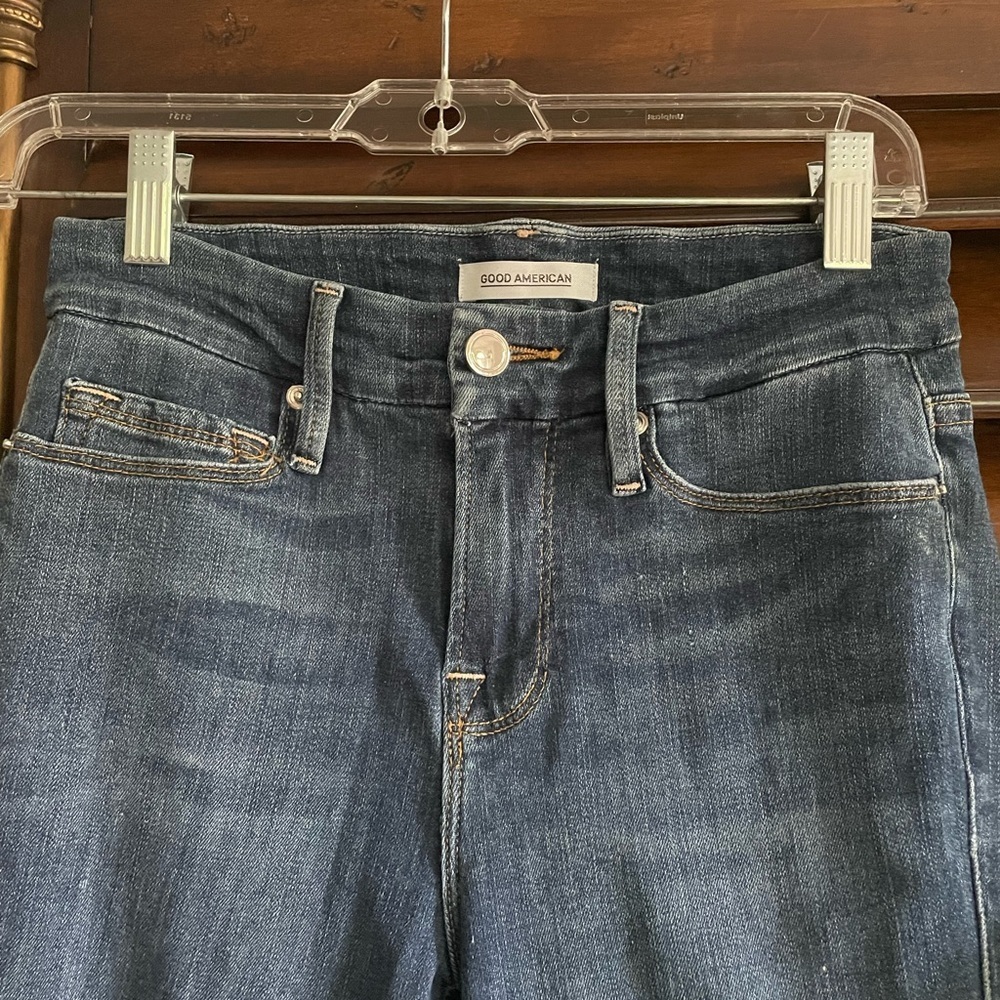 Good American Women's Blue Skinny Jeans Good Legs EUC 2 /26 - Picture 3 of 5
